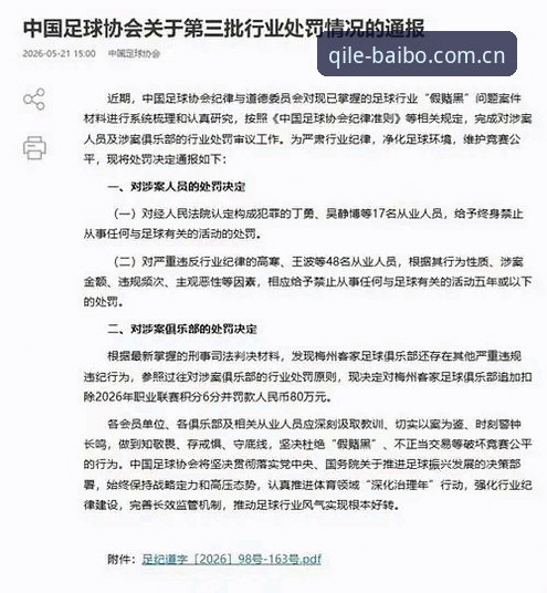 中国足协第三批禁足名单深度解析：如何在百博体育平台掌握最新动态